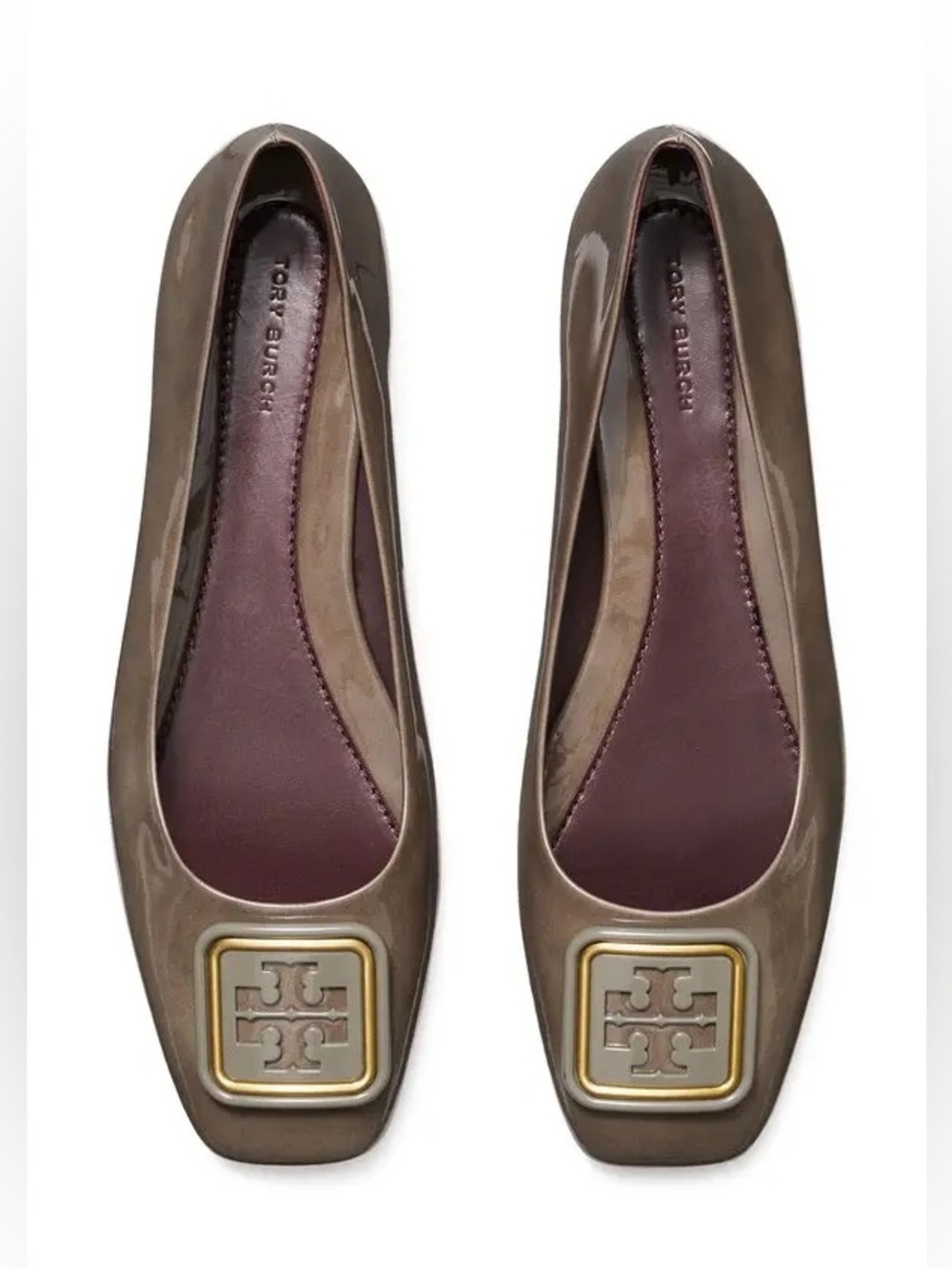Tory Burch Georgia Ballet Flats - Smoke Gray Size 9.5